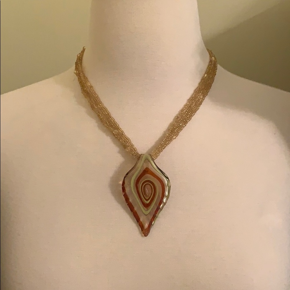 Glass Pendant Necklace